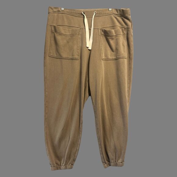 Madewell Cotton-Hemp Relaxed Sweatpants Joggers Pockets Women's XXL Castle Rock - Picture 7 of 13